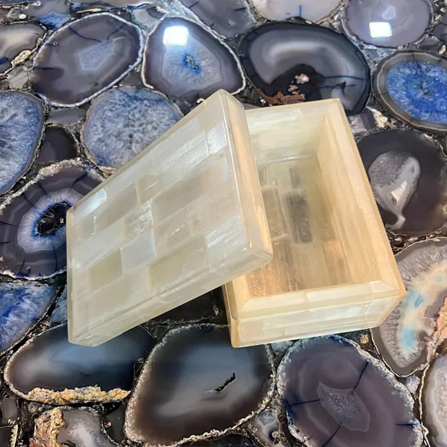 Selenite Jewellery Box