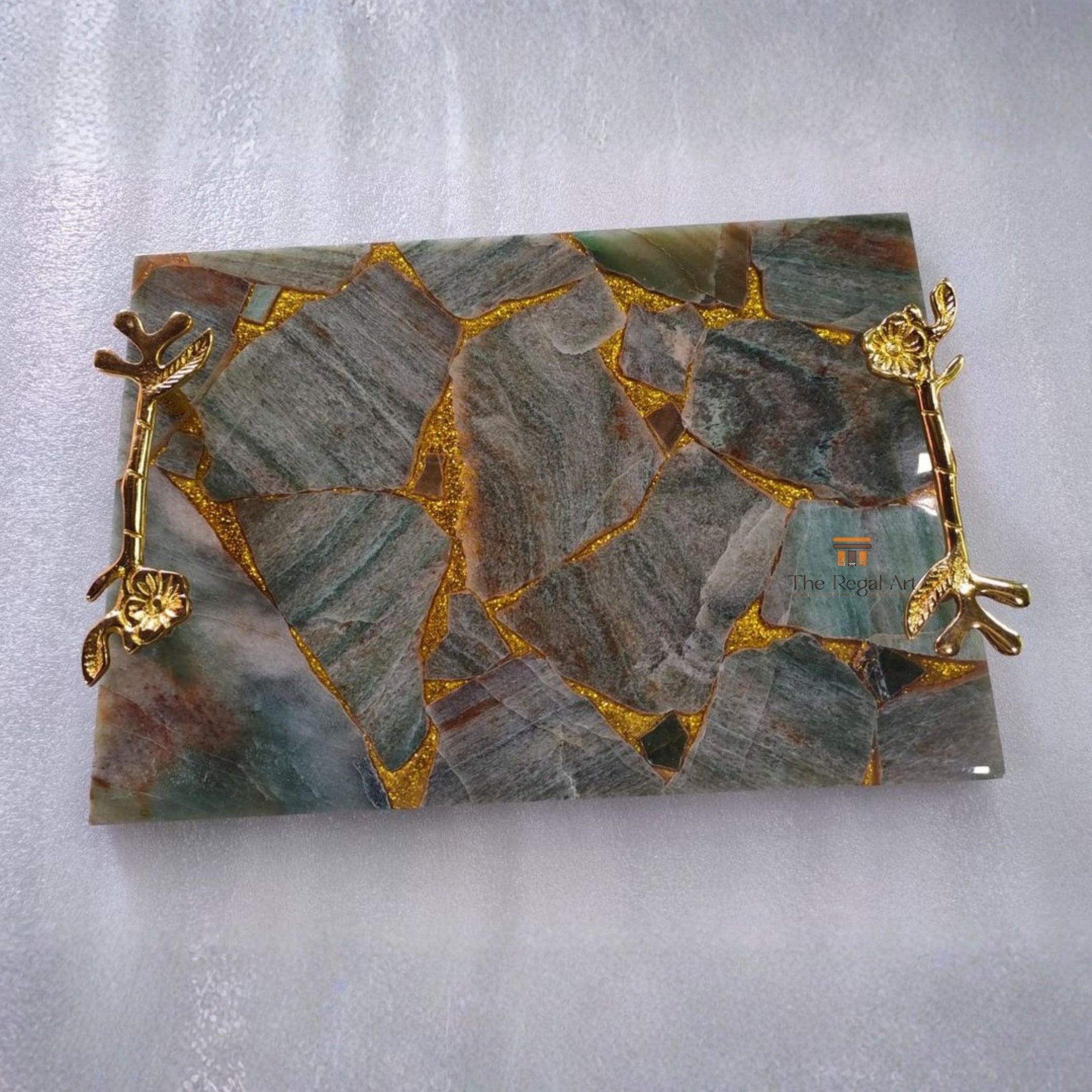 Agate Serving Tray | Kitchen Table Decor Housewarming
