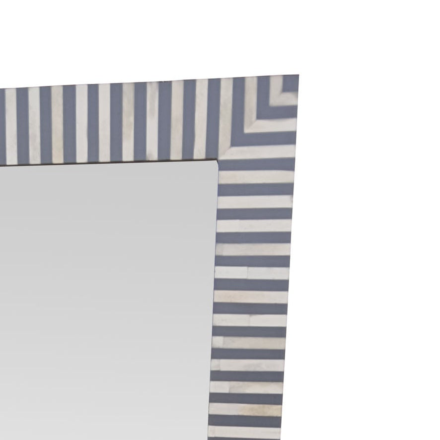 Bone Inlay Unique Pattern Wall Mirror Frame Decorative Handmade Home Decor Art