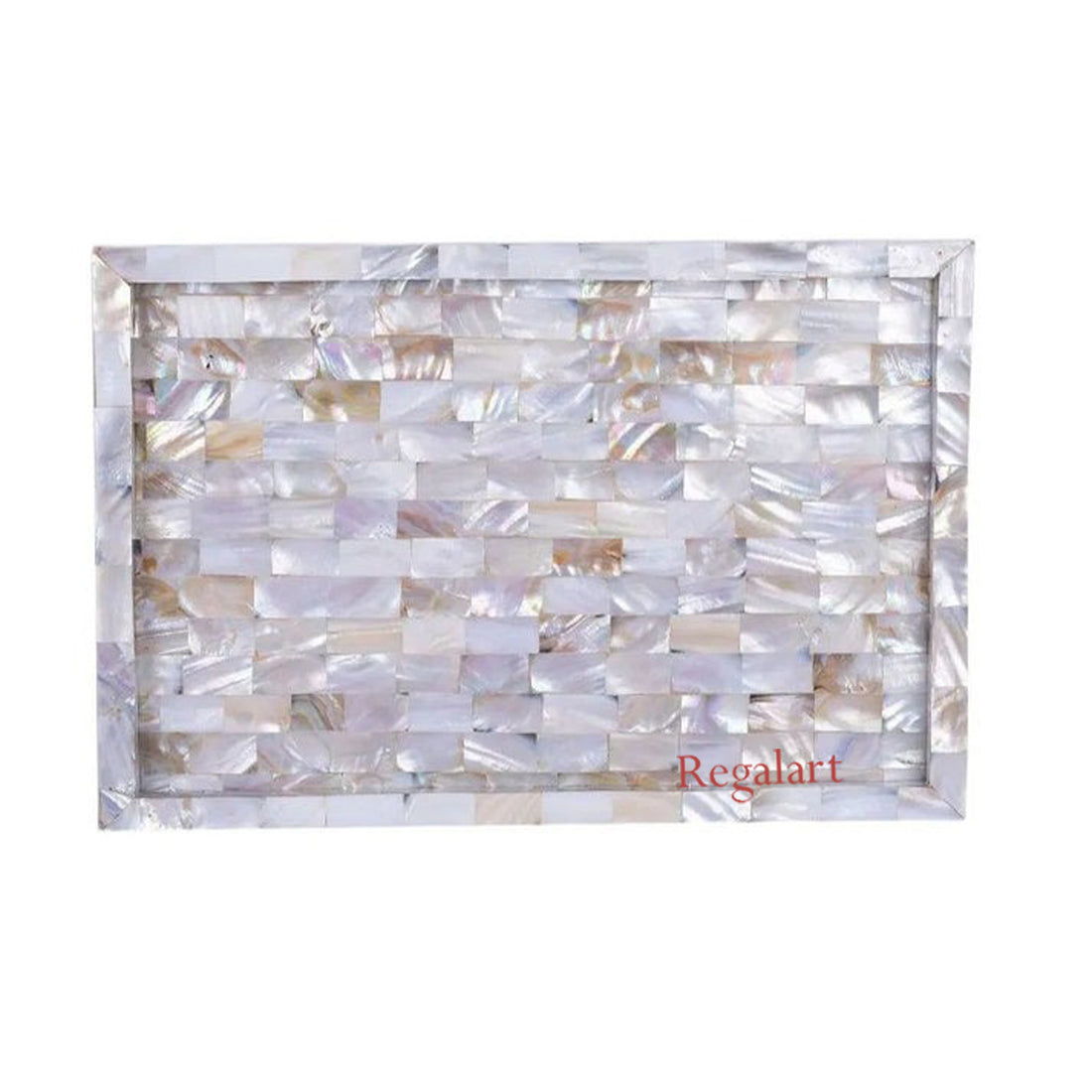 Mother of Pearl Serving Tray | Handmade Kitchen Decor Art