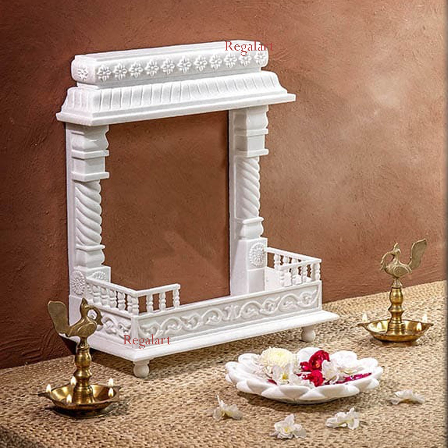 Marble temple for home decor white marble mandir