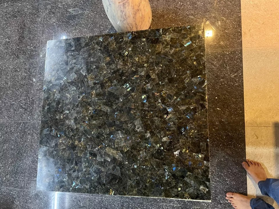 Labradorite Random Bars & Kitchen Slab Dining Table Tops Slab Labradorite Canter