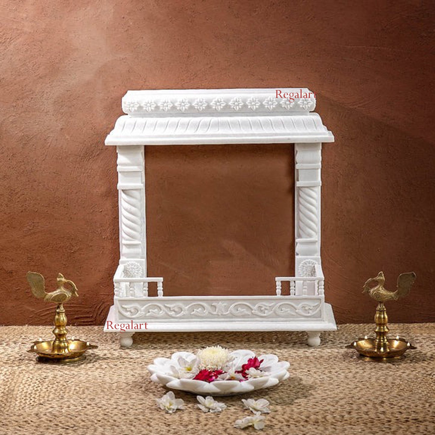 Marble temple for home decor white marble mandir