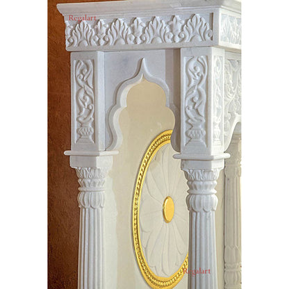 Marble temple for home decor white marble mandir