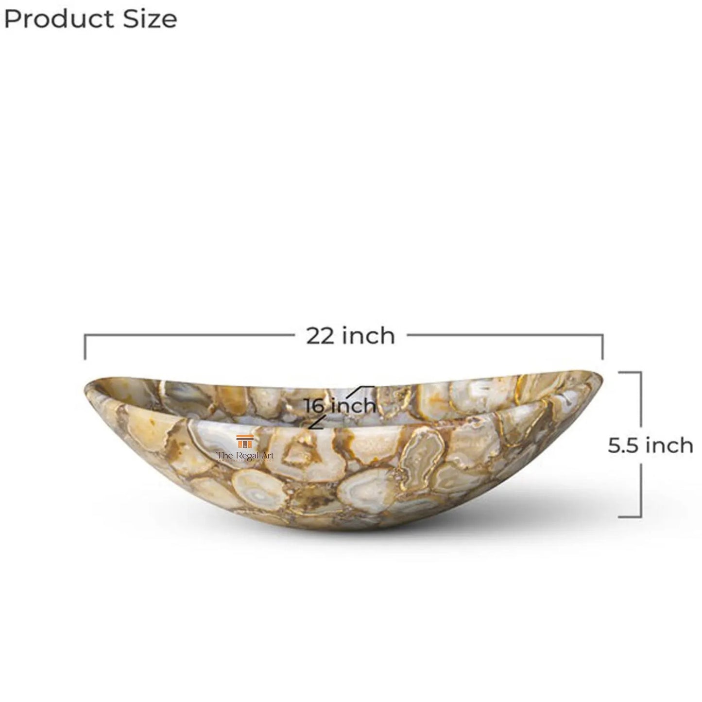 Golden Agate Stone Sink: Luxury Handmade Bathroom Vessel Basin