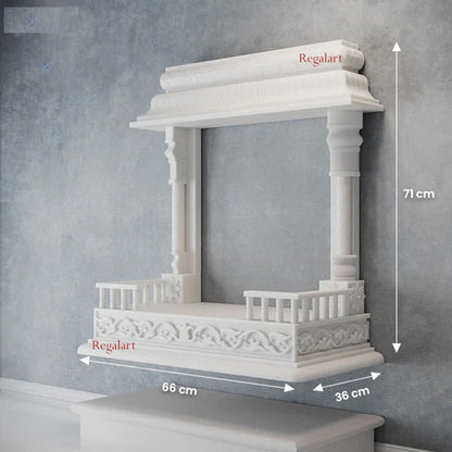 Marble temple for home decor white marble mandir