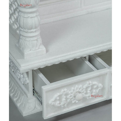 Marble temple for home decor white marble mandir