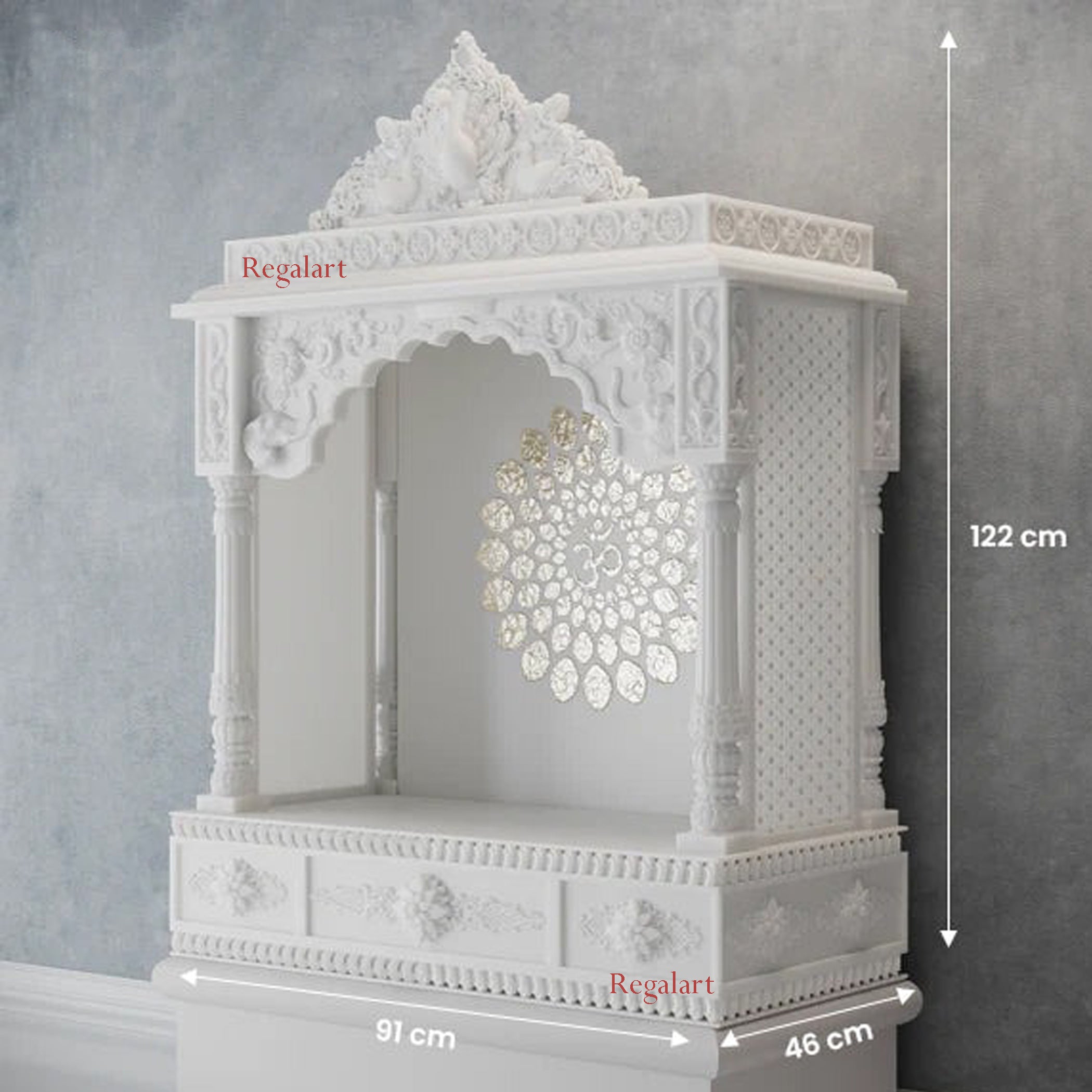 White Marble Mandir | Home Decor Handmade Temple