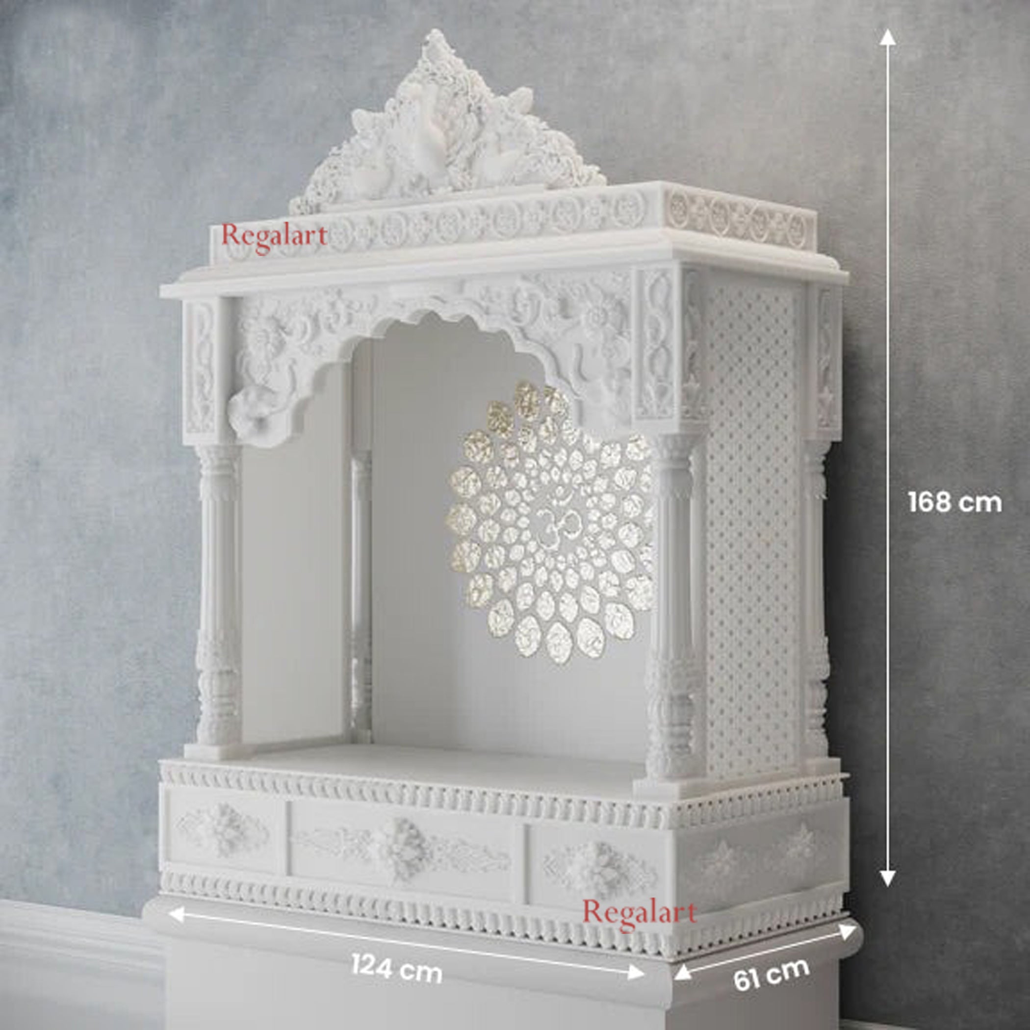White Marble Mandir | Home Decor Handmade Temple