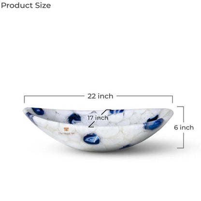 Luxury Agate Bathroom Sink: Polished Crystal Gemstone Vessel