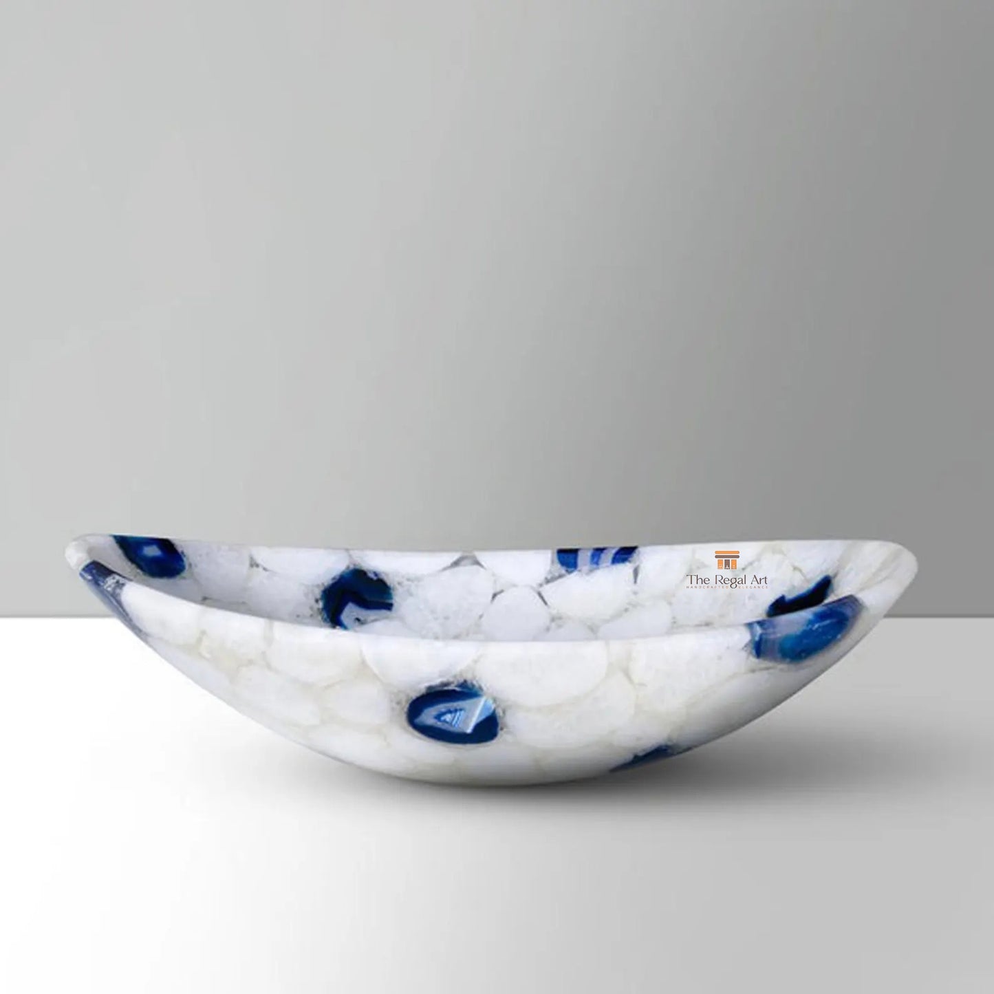 Luxury Agate Bathroom Sink: Polished Crystal Gemstone Vessel