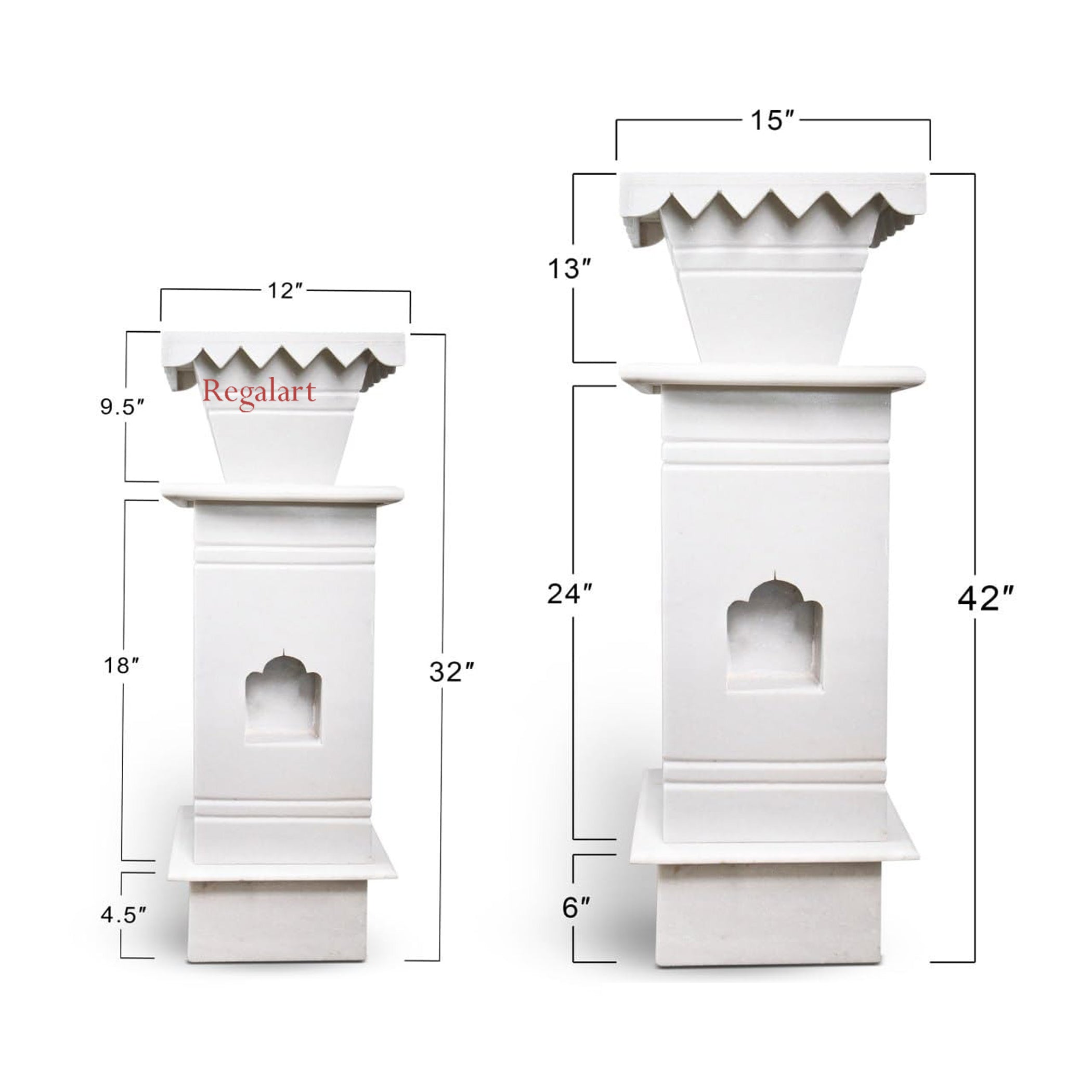 White Marble Tulsi Planter | Elegant Home Garden Decor Pot