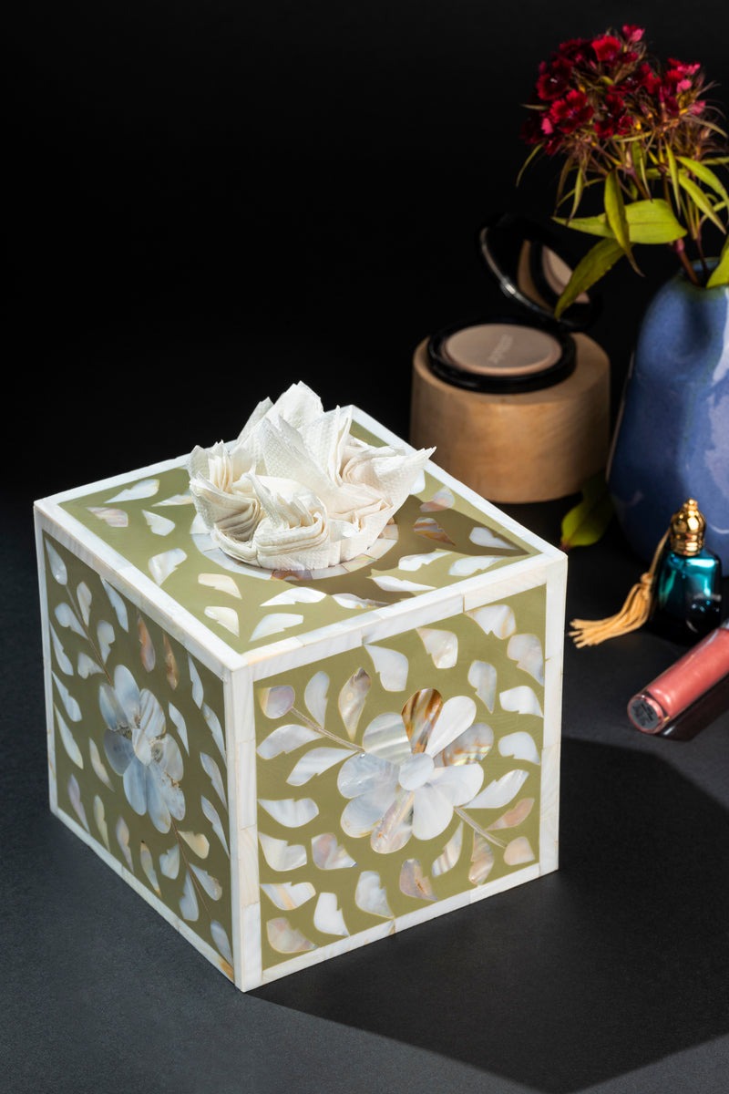 Mother of Pearl Decorative Tissue shops Box Cover