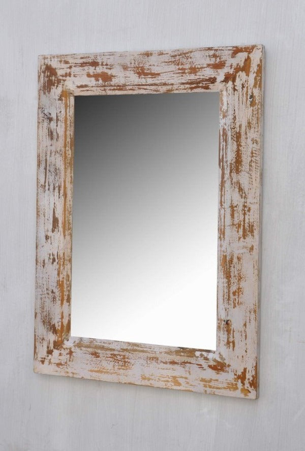 Wooden Mirror Frame Distress colour Style Home Decor Mirror Reclaimed Wood