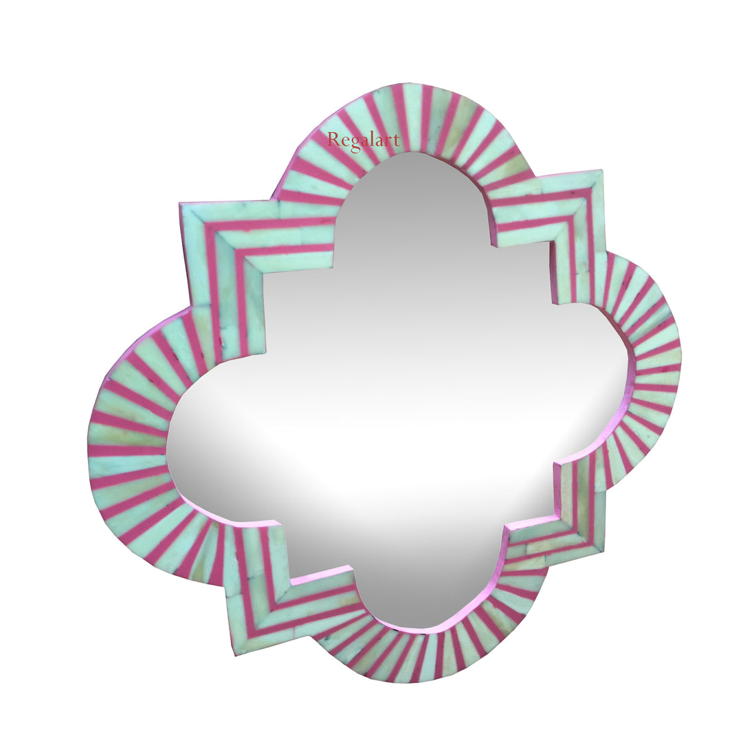 Bone inlay Bedroom Wall Decor Mirror Frame Home Decorative Unique Pattern Round Mirror frame