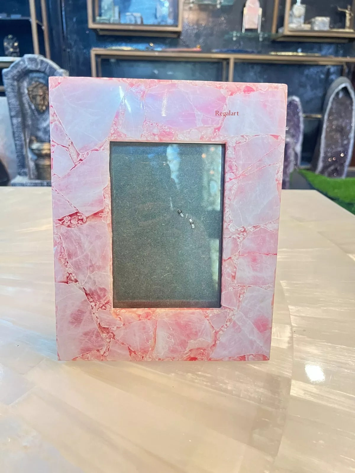 Picture Frame, Photo Frame, Rose Quartz Stone Home Decor Gifts