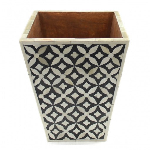 Bone Inlay Basket Handmade Decorative West Box Unique Home Decor