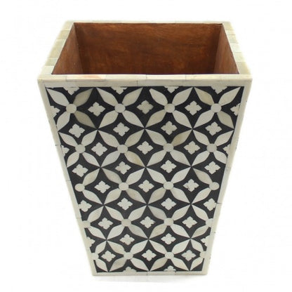 Bone Inlay Basket Handmade Decorative West Box Unique Home Decor