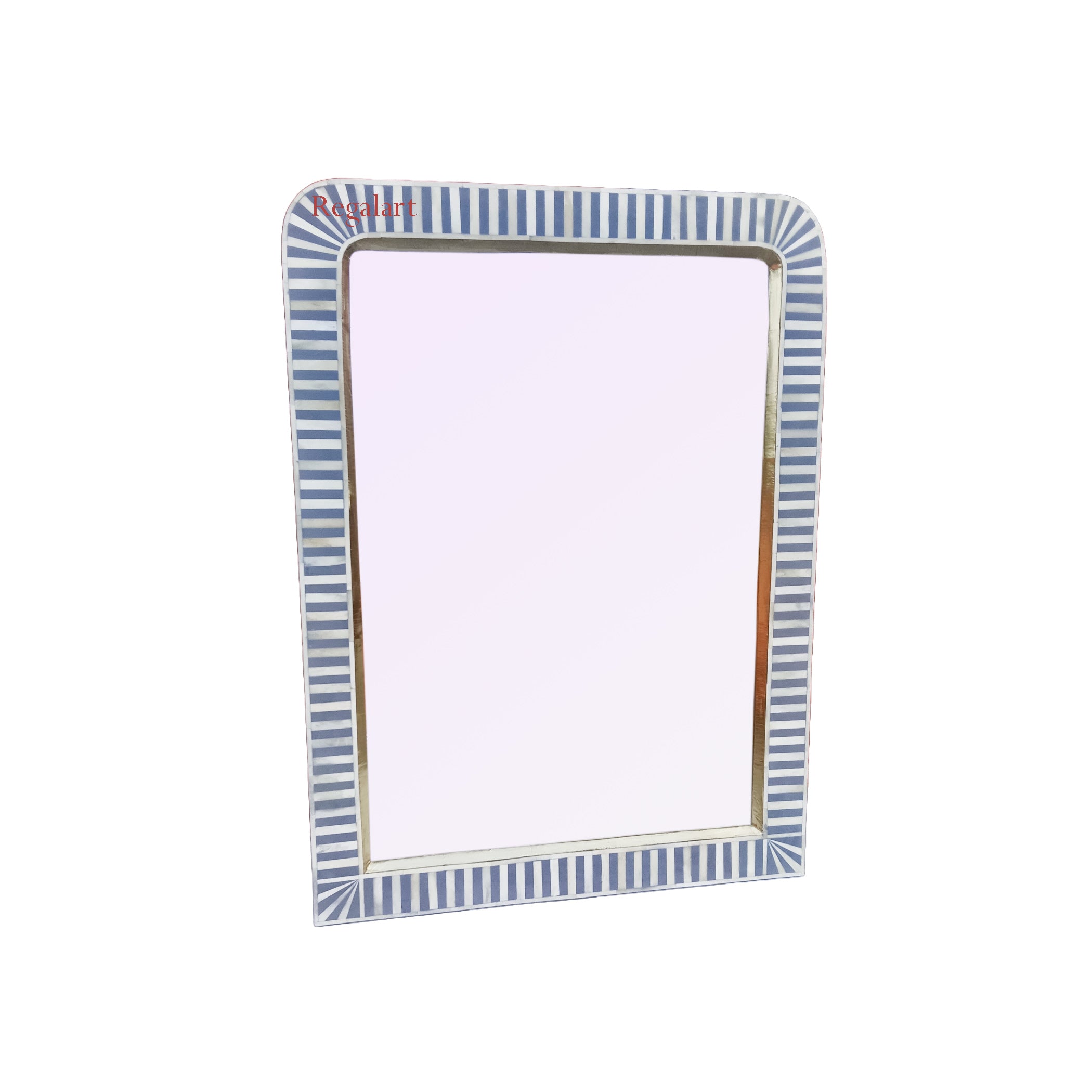 Waterfall Bone Inlay Wall Mirror Frame Handmade Bedroom Bathroom Living Room Wall Decor Mirror Frame