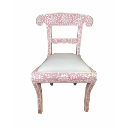 Mother of Pearl Dining Table Chairs Floral Patten Luxury Dining Room chair