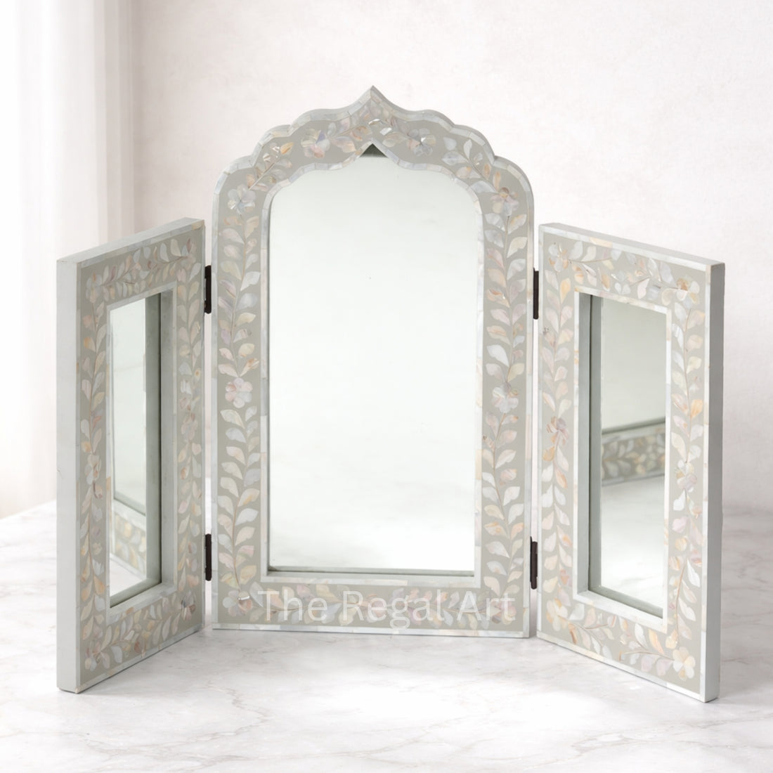Handmade Mother of Pearl Mirror | Luxury Wall Decor Mirror