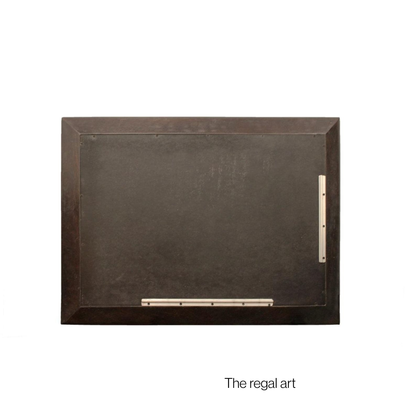 Handmade Bone Inlay Mirror- Henley Wood Pattern