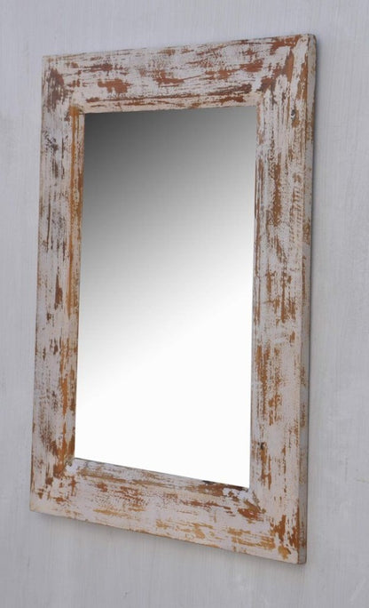 Wooden Mirror Frame Distress colour Style Home Decor Mirror Reclaimed Wood