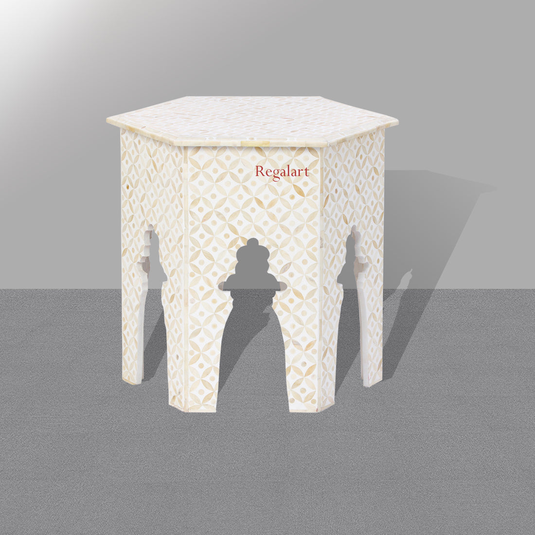 Mother of pearl Unique Pettan Table Handmade Side Table End Stool Home Decor