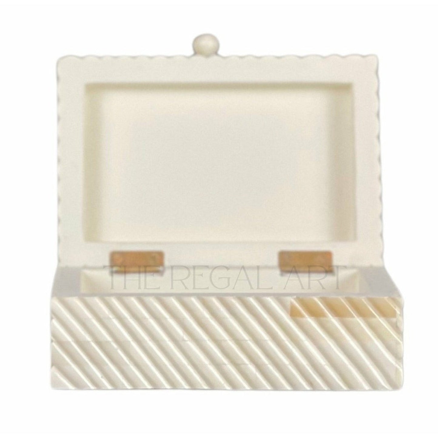 Small Bone Carved Box | Handmade Decorative Inlay Storage Box | Artisan Home Décor