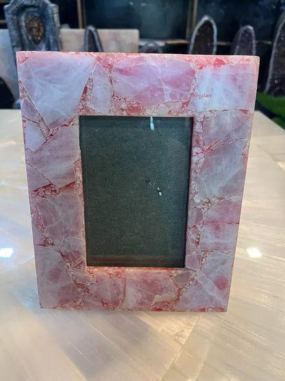 Picture Frame, Photo Frame, Rose Quartz Stone Home Decor Gifts