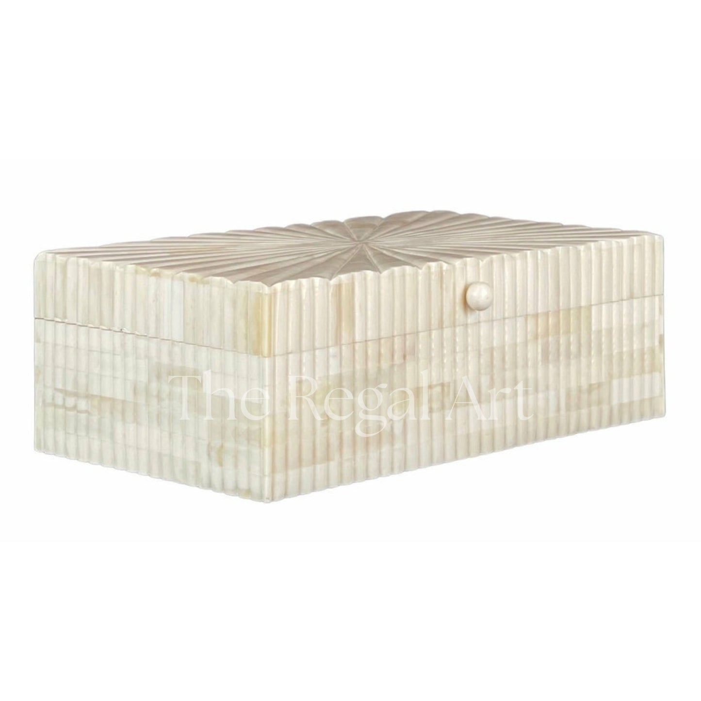 Bone Carved Storage Box | Handmade Inlay, Luxury Home Decor