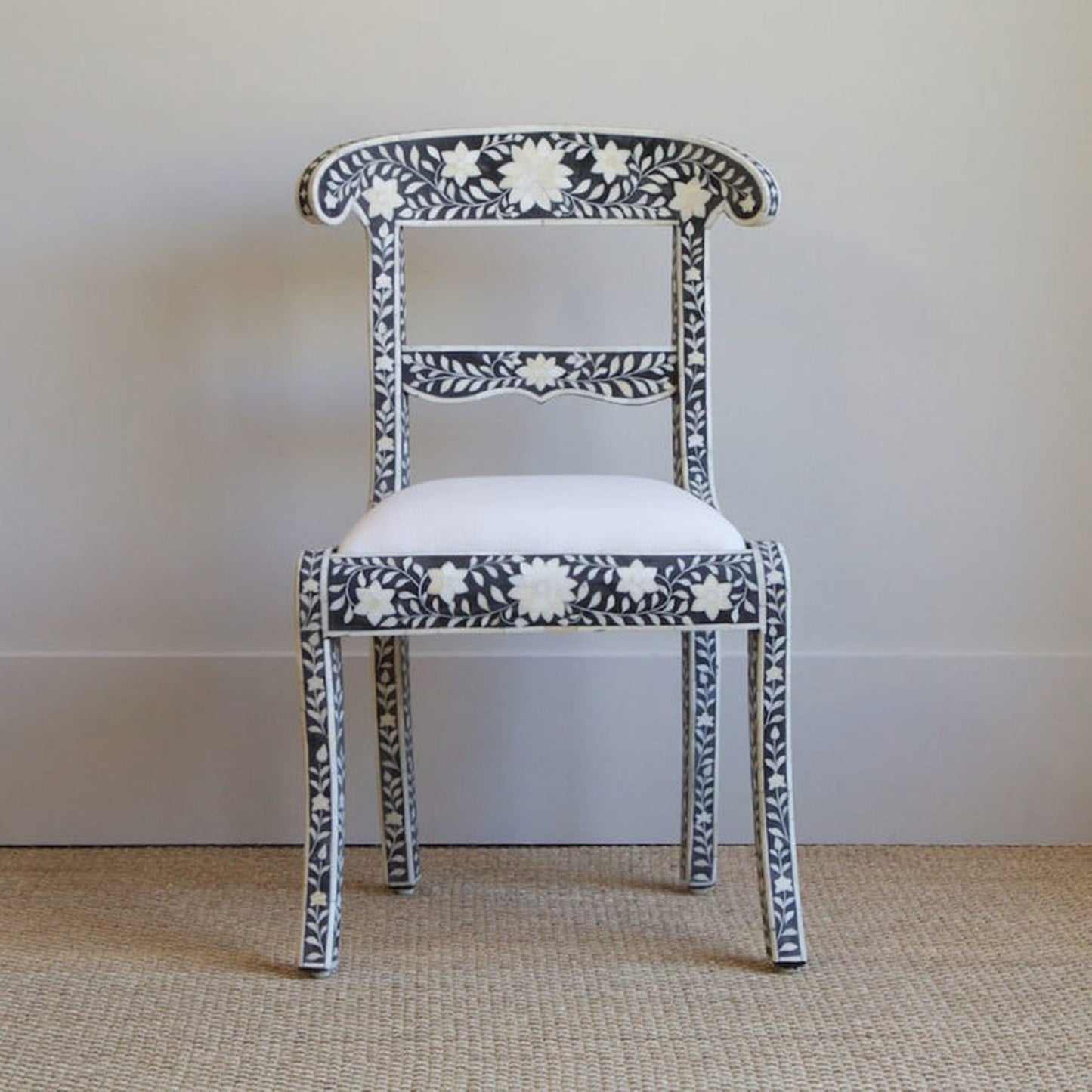 Bone Inlay Chair, Bone Inlay Handmade Chair, Bone Inlay Furniture