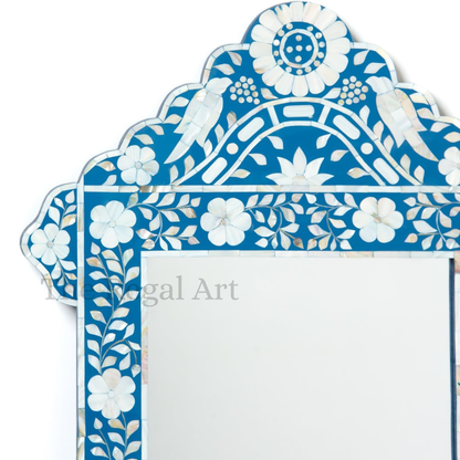 Handmade Mirror Frame-Mother Of Pearl Bathroom Mirror Living Room Wall Décor Frame