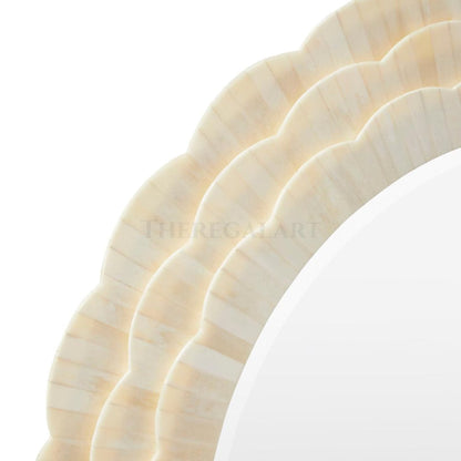 Handmade Bone Inlay Mirror – Decorative Wall Mirror for Living Room, Bedroom, Bathroom