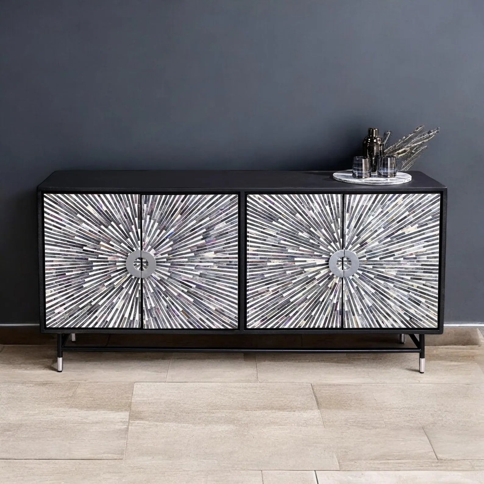 Bone Inlay Sideboard | Handmade Luxury Storage Cabinet
