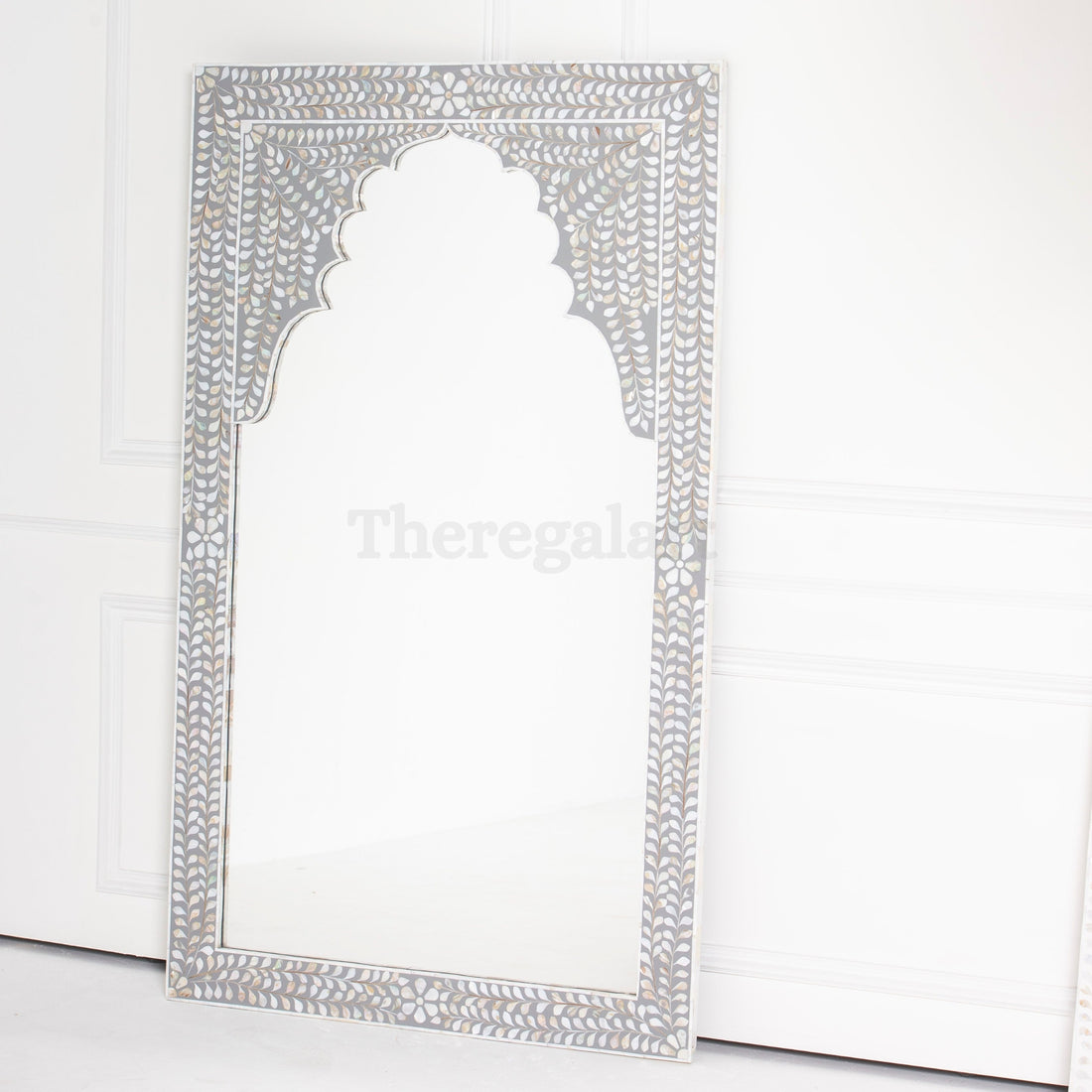 Mother of Pearl Mirror Frame | Luxury Wall Mirror Decor