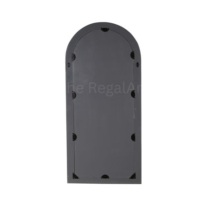 Handmade Mother of Pearl Inlay Floor Mirror – Arched Floral Design