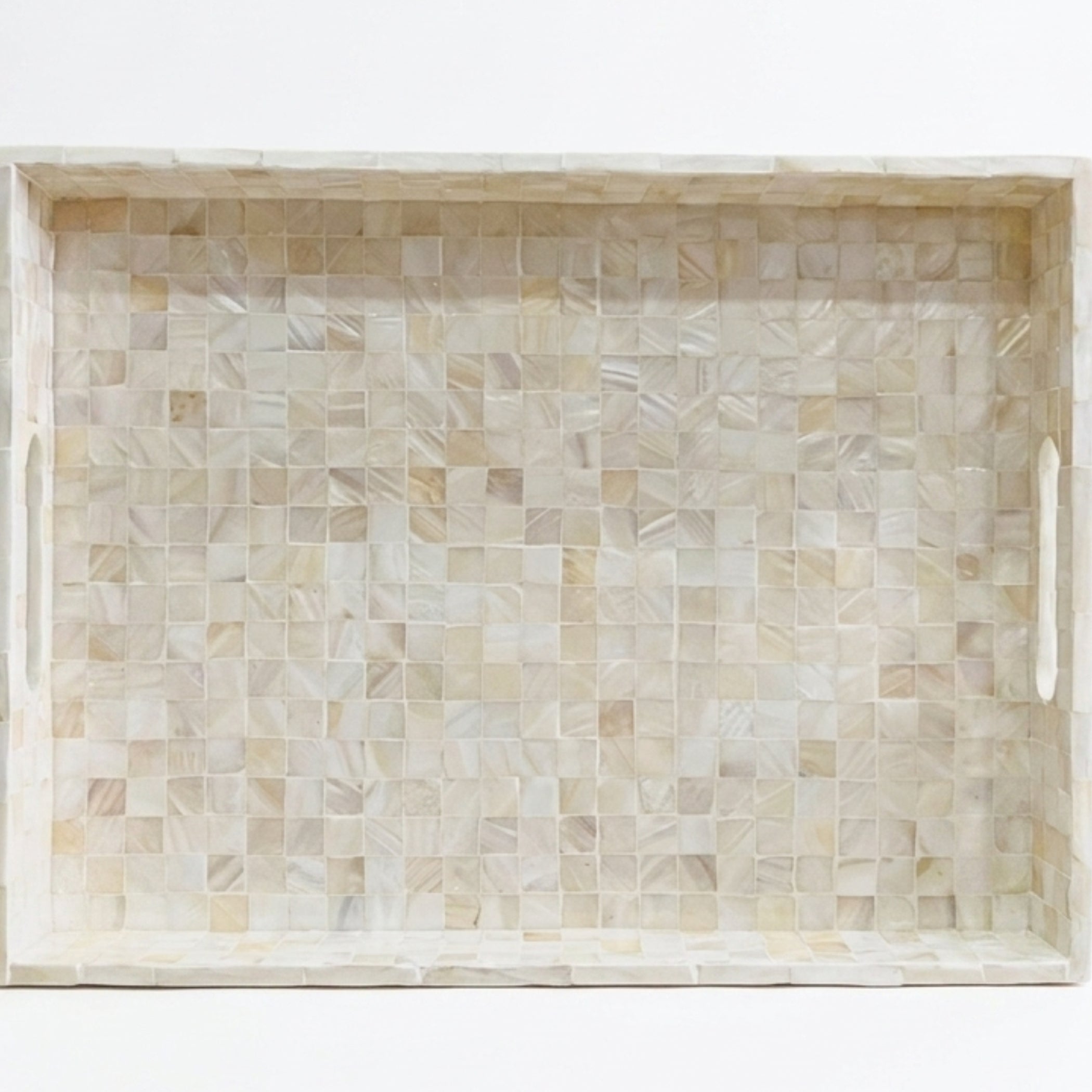 Handmade Mother of Pearl Serving Tray | Luxury Decor