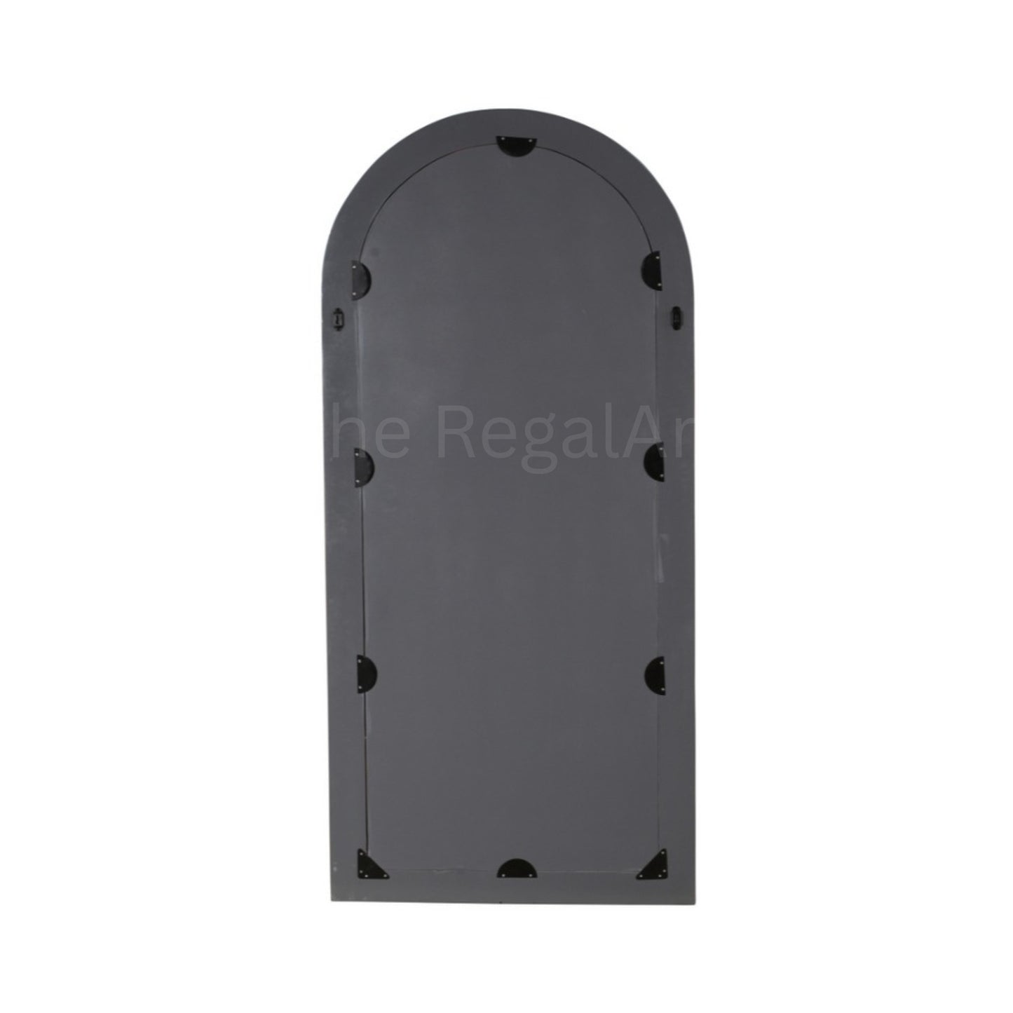 Handmade Mother of Pearl Inlay Floor Mirror – Arched Floral Design