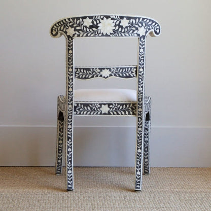 Bone Inlay Chair, Bone Inlay Handmade Chair, Bone Inlay Furniture