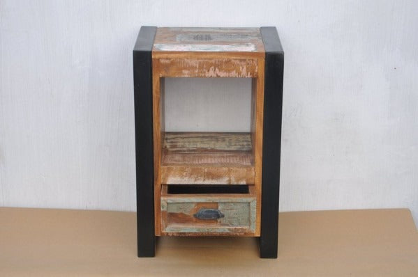 Solid Wooden Handmade Bedside / Nightstand Furniture