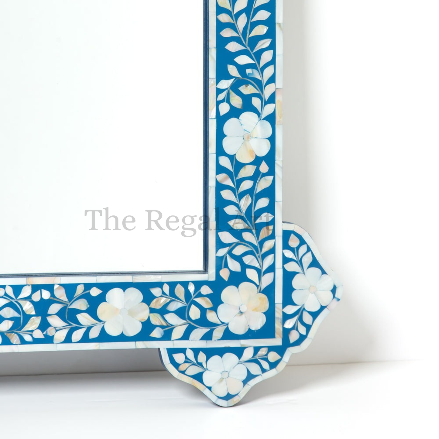 Handmade Mirror Frame-Mother Of Pearl Bathroom Mirror Living Room Wall Décor Frame