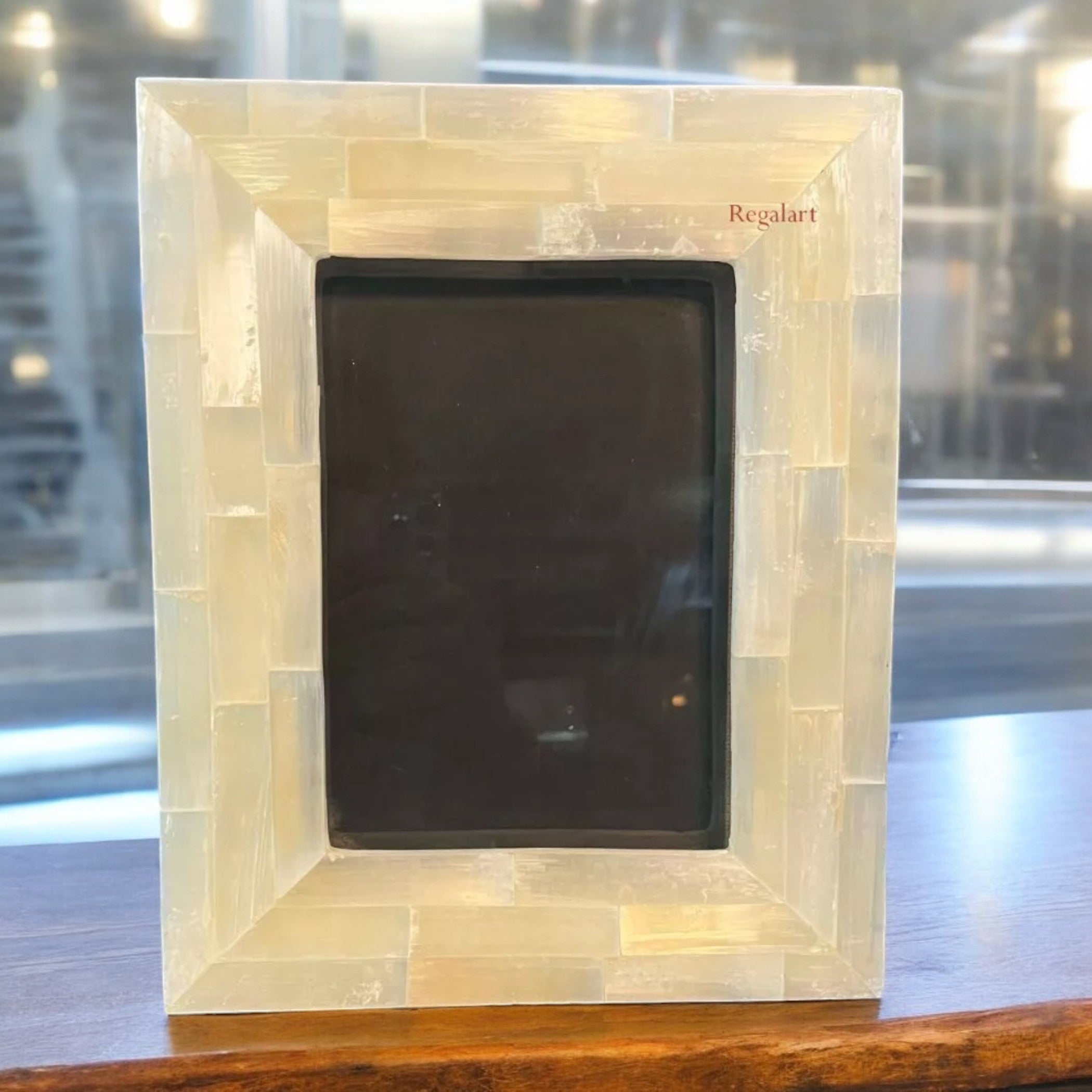 Handmade Selenite Photo Frame | Luxury Gift Decor Art