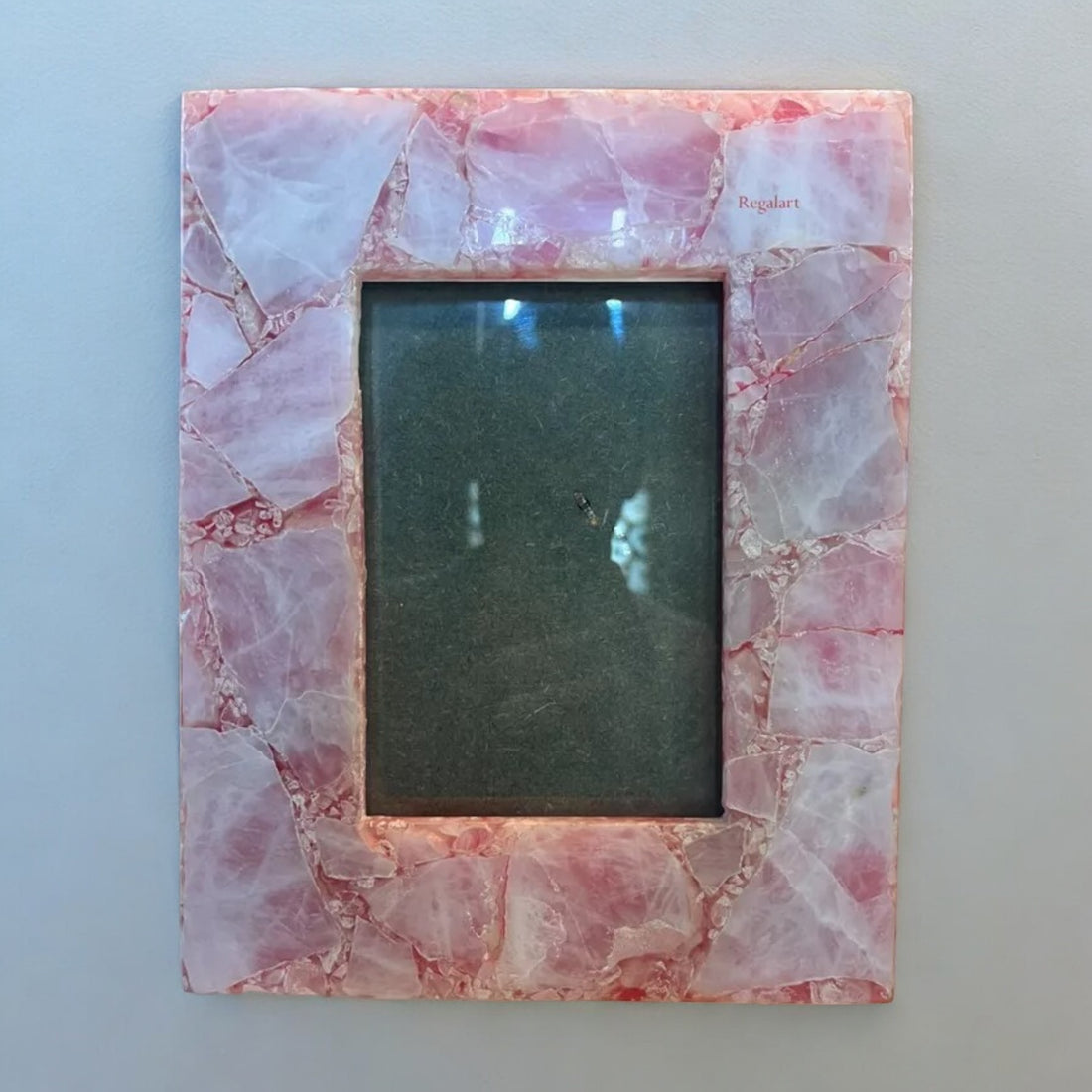 Handmade Rose Quartz Photo Frame | Luxury Home Decor Gift Art