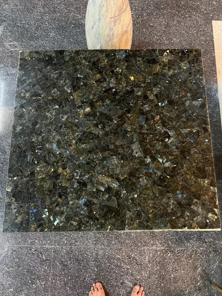 Labradorite Random Bars & Kitchen Slab Dining Table Tops Slab Labradorite Canter