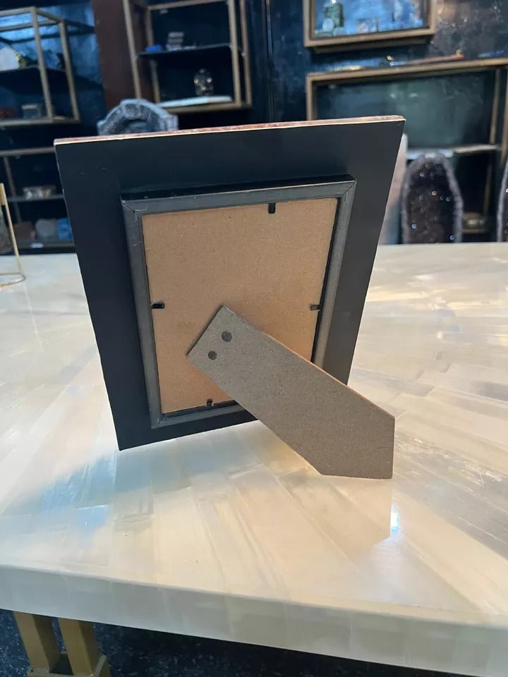 Natural Red Onyx Photo Frame | Unique Couple Gift Decor