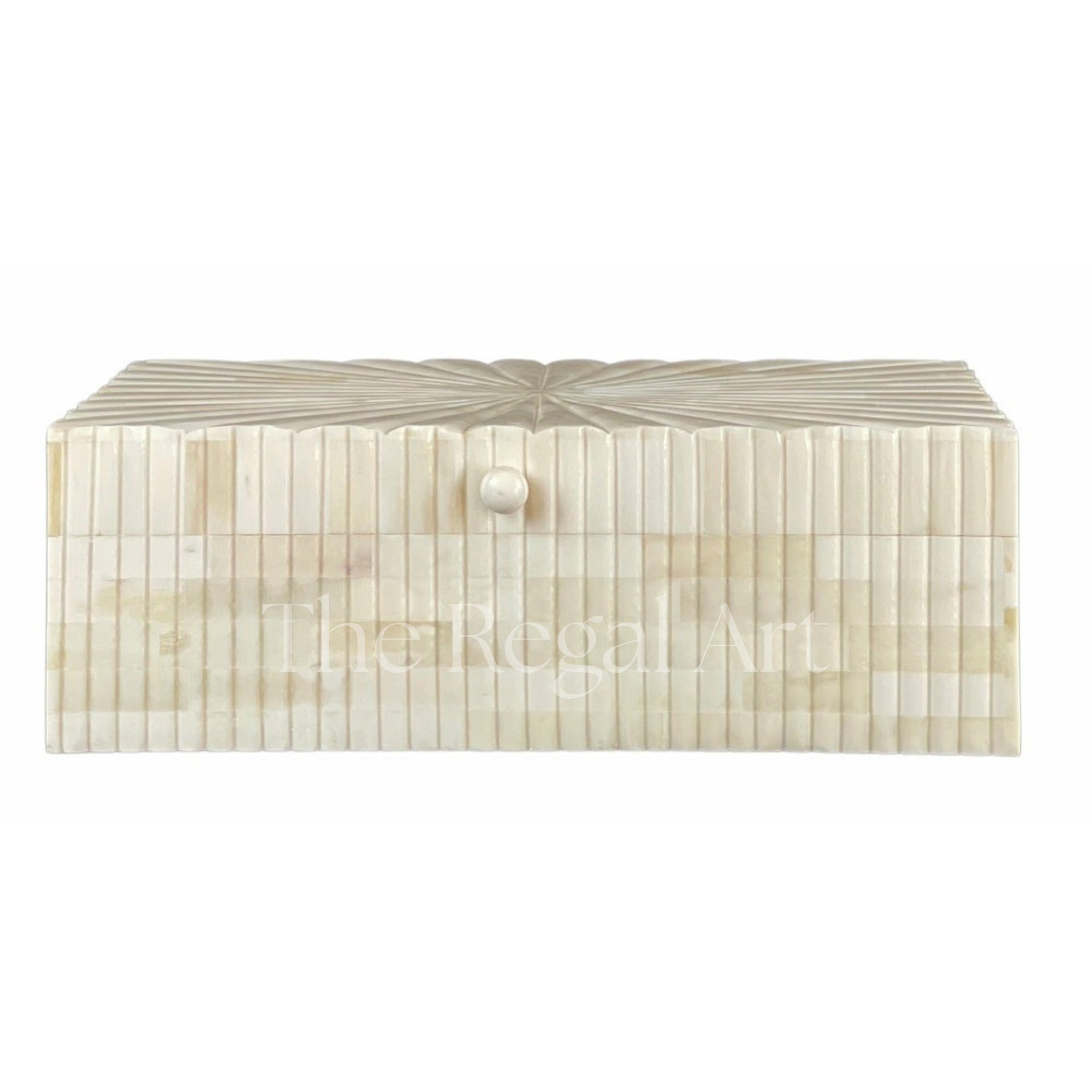 Bone Carved Storage Box | Handmade Luxury Home Decor