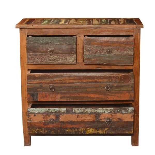 Rustic, solid, wooden handmade antique home decor sideboard furniture.