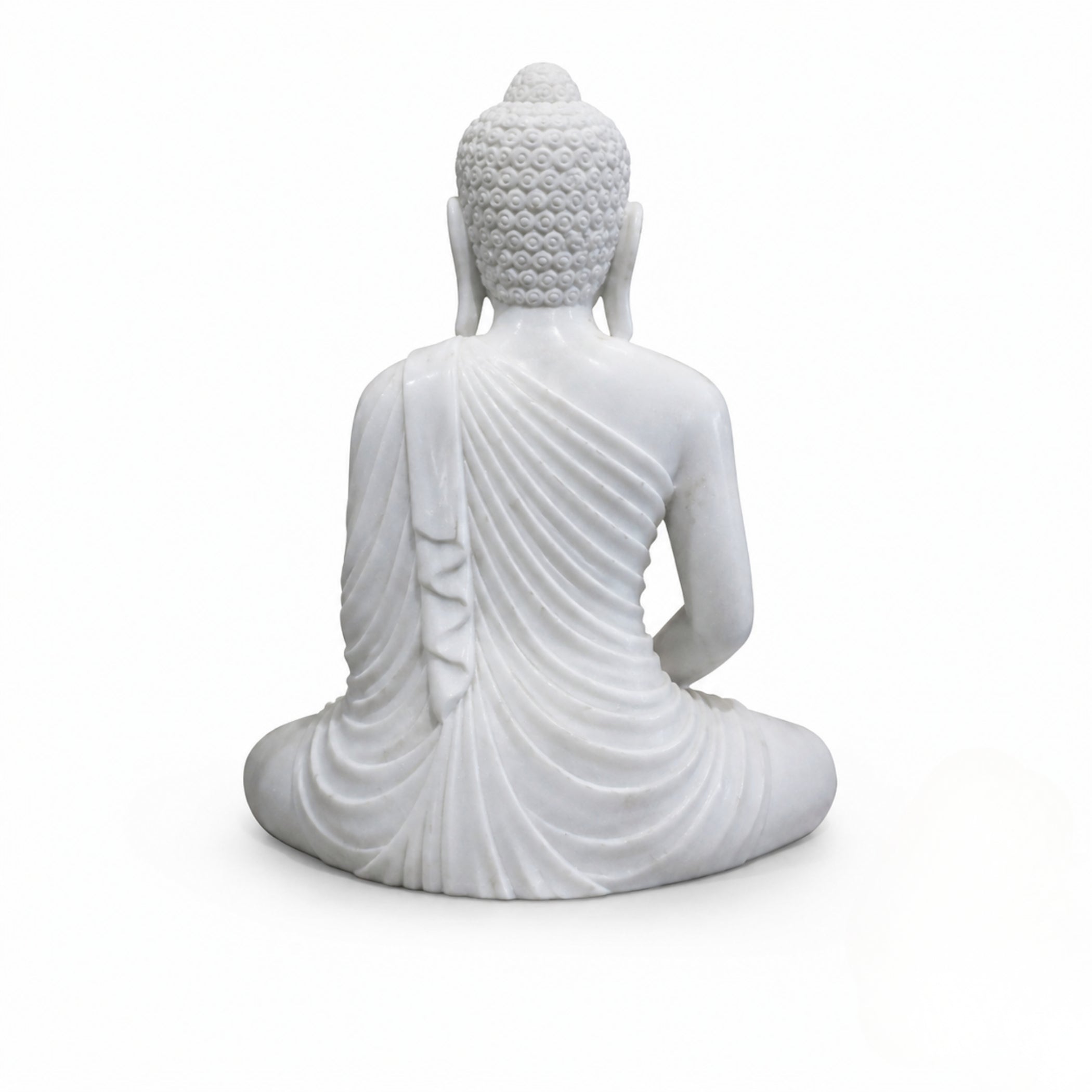 Handmade White Marble Buddha Statue | Luxury Home Décor