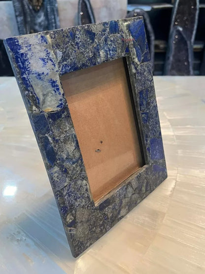 Lapis Lazuli Photo Frame, Picture Frame Occasional Gift, Gift For Her